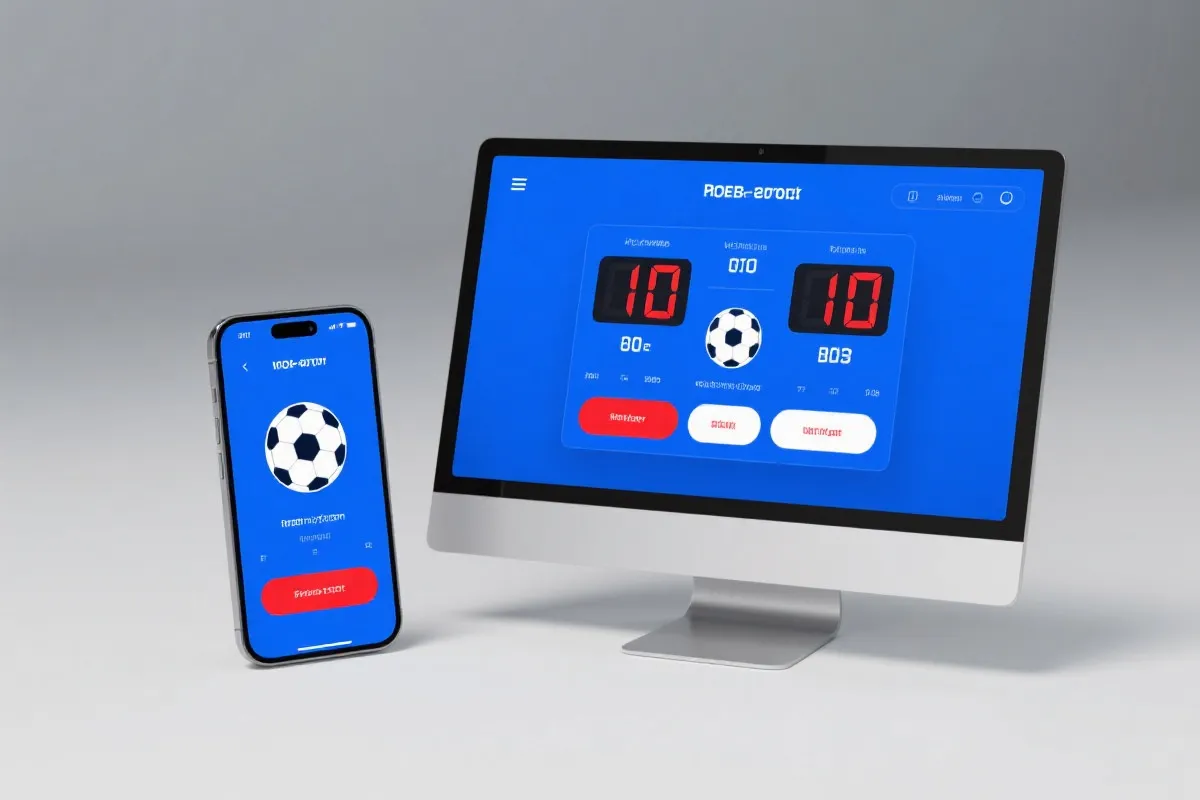 比分数据看板示意图