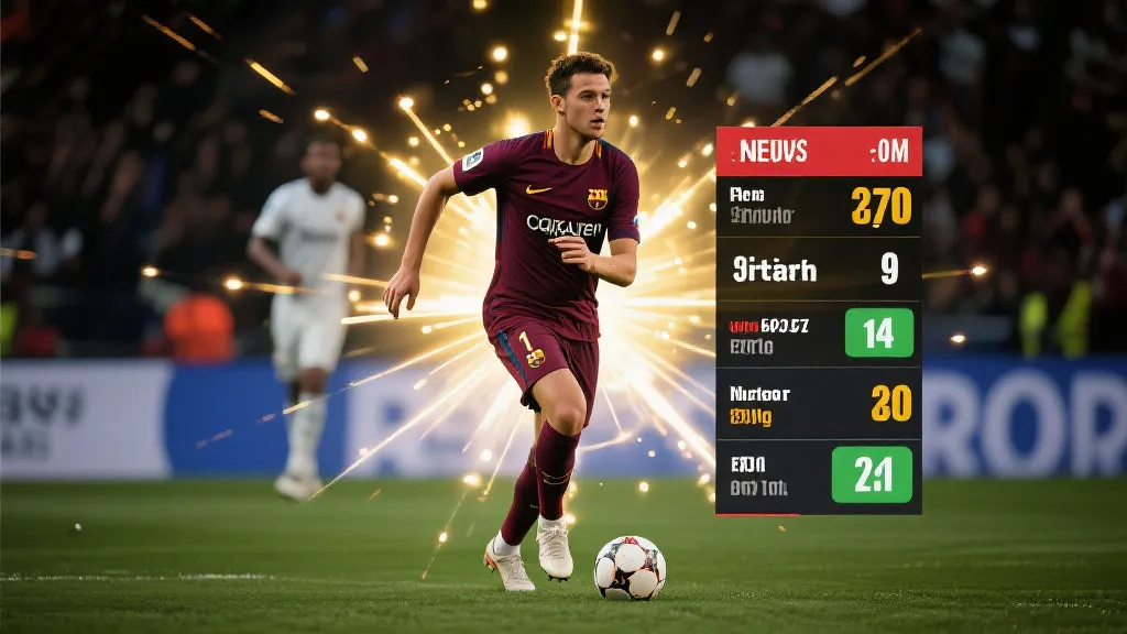 视觉占位：球员高光与数据并列展示